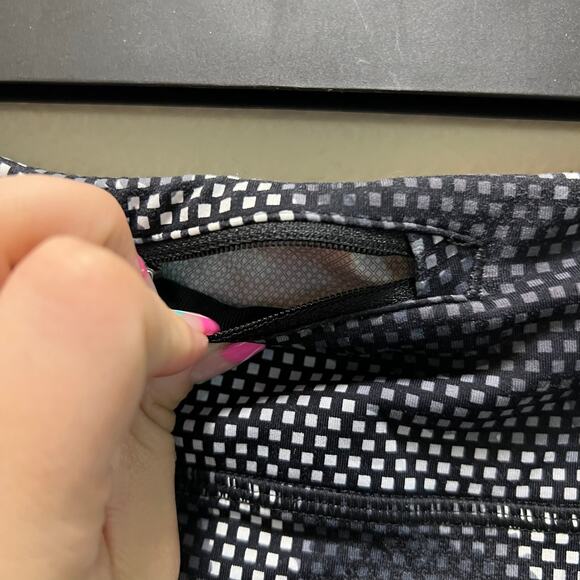 Nike Dri-Fit Speckled Black Compression Full Length Leggings Size Small - Picture 8 of 13